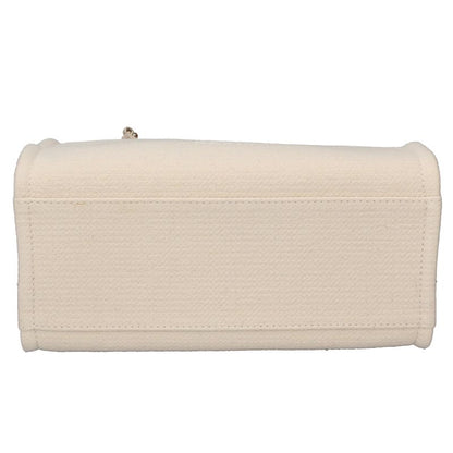 Chanel Deauville Line Tote Canvas Leather Cream — view 6