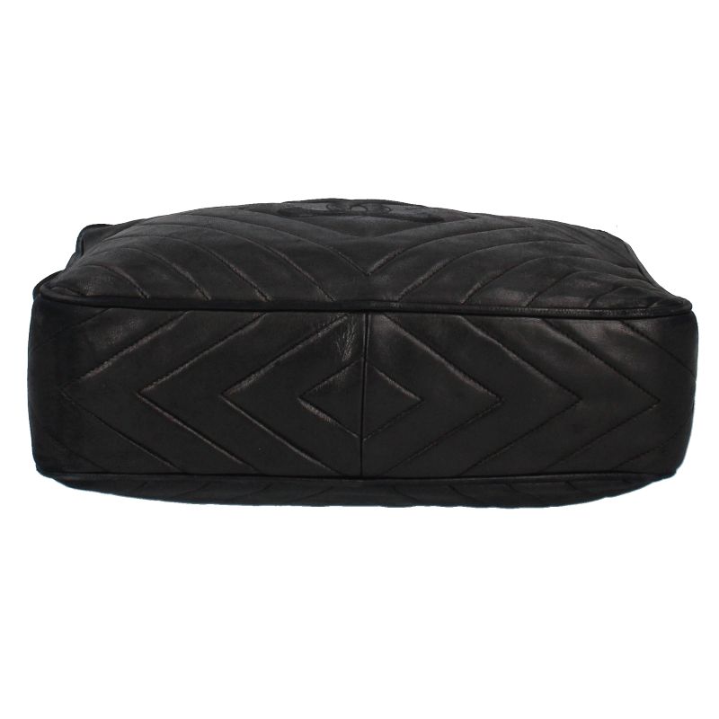Chanel Fringe Shoulder Bag Lambskin Black — view 5