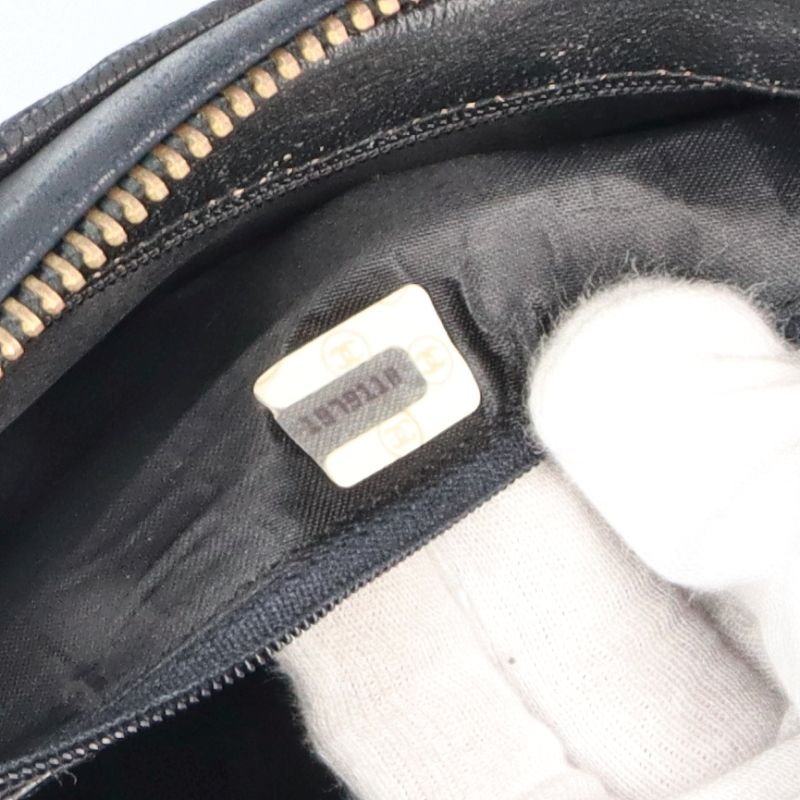 Chanel Fringe Shoulder Bag Lambskin Black — view 8