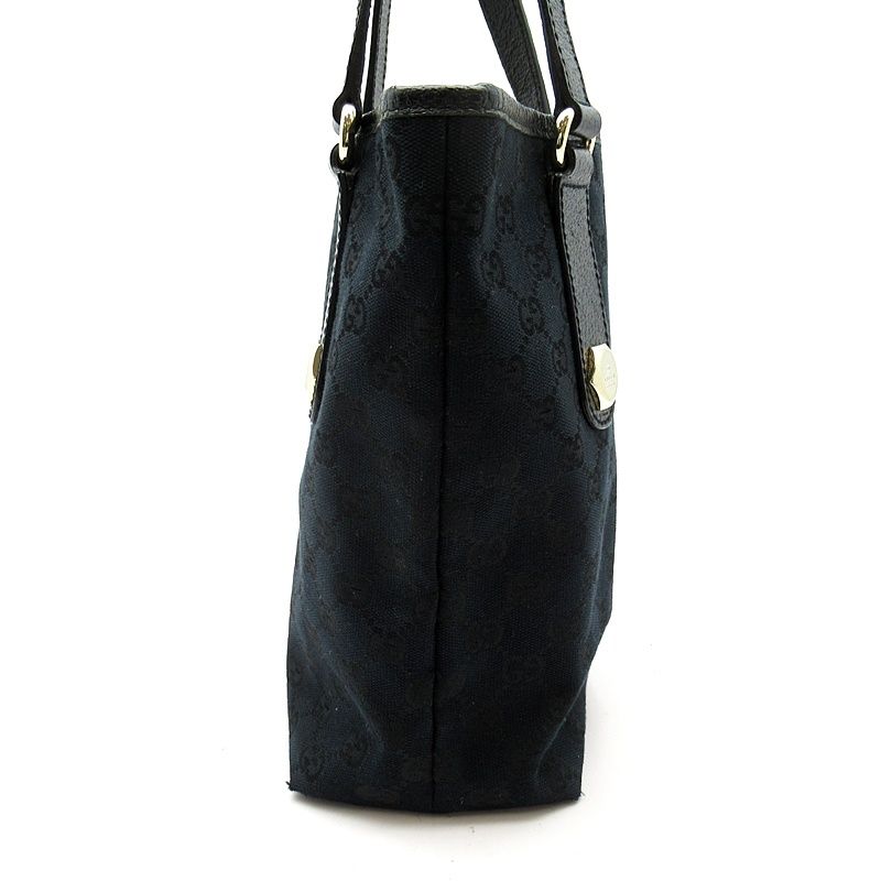 Gucci Bucket Tote GG Canvas Leather Black — view 5