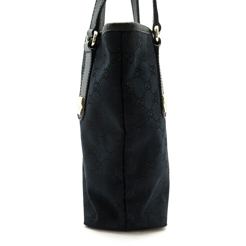 Gucci Bucket Tote GG Canvas Leather Black — view 3