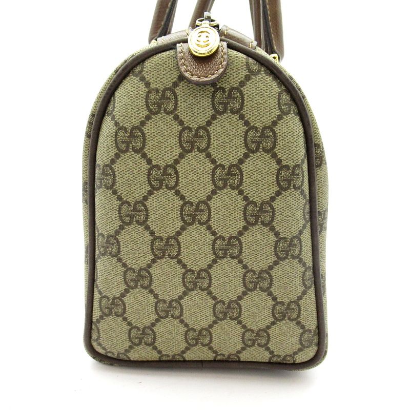 Gucci Sherry Line Mini Boston Bag Leather Brown — view 5