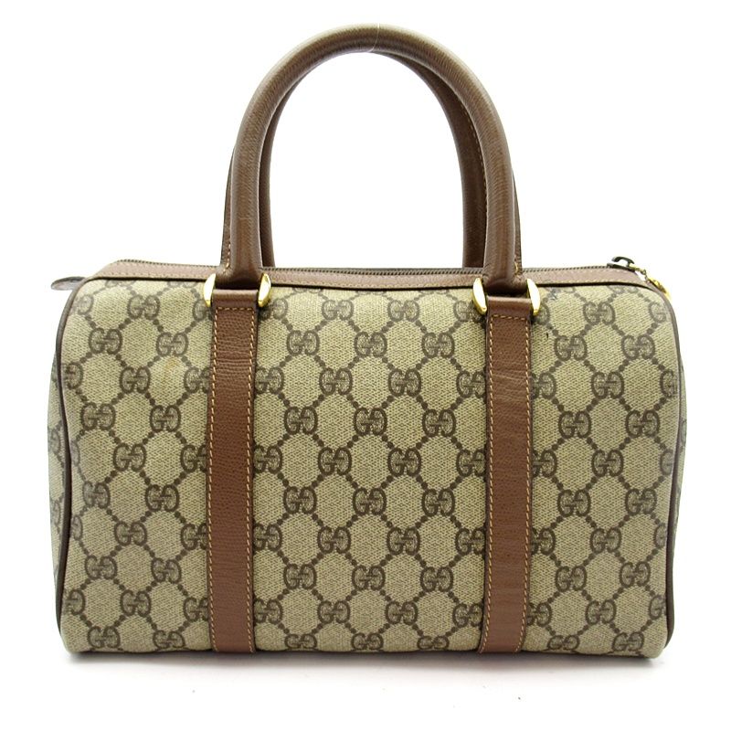 Gucci Sherry Line Mini Boston Bag Leather Brown — view 4