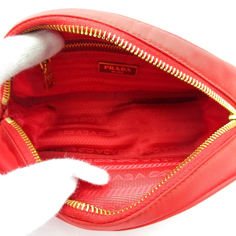 Prada Cosmetics Pouch Nylon Red — view 7