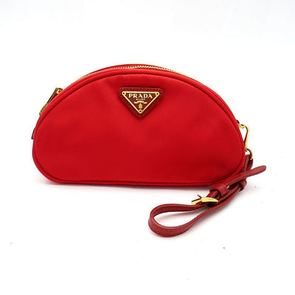 Prada Cosmetics Pouch Nylon Red