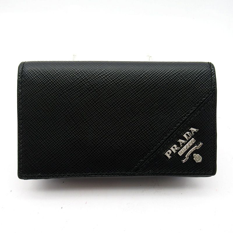 Prada Saffiano Card Case Black
