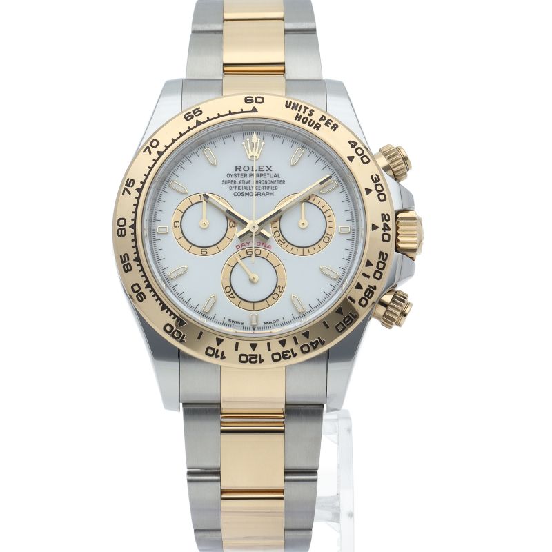 Rolex Cosmograph Daytona Watch Box 18k Yellow Gold SS White Polished — view 2