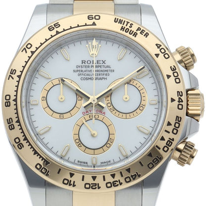 Rolex Cosmograph Daytona Watch Box 18k Yellow Gold SS White Polished