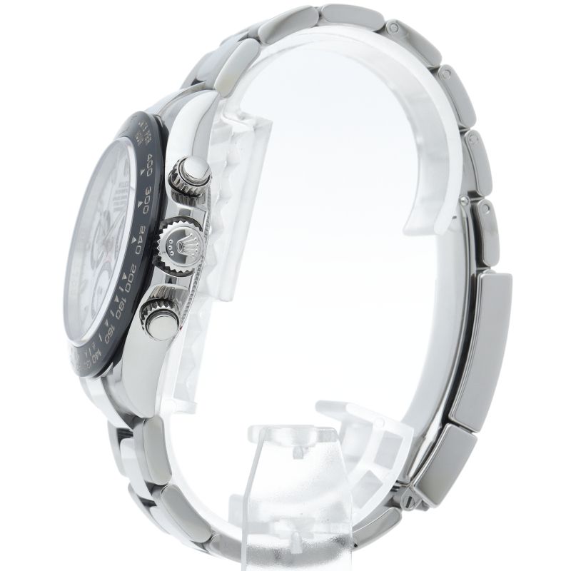 Rolex Cosmograph Daytona Watch Box SS Ceramic White Polished — view 3