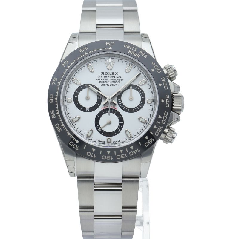 Rolex Cosmograph Daytona Watch Box SS Ceramic White Polished — view 2