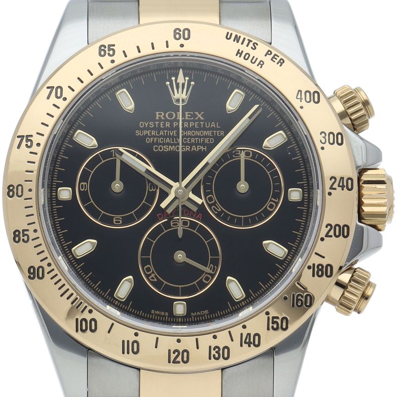 Rolex Cosmograph Daytona Watch Buckle Box 18k Yellow Gold SS