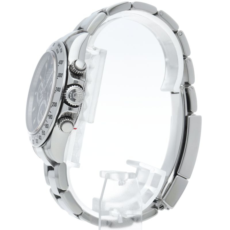 Rolex Cosmograph Daytona Watch Buckle Box SS Black Specification — view 3
