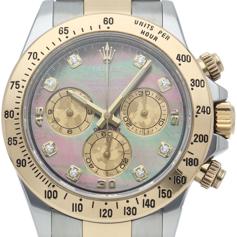 Rolex Cosmograph Daytona Watch Diamond Black Shell Buckle