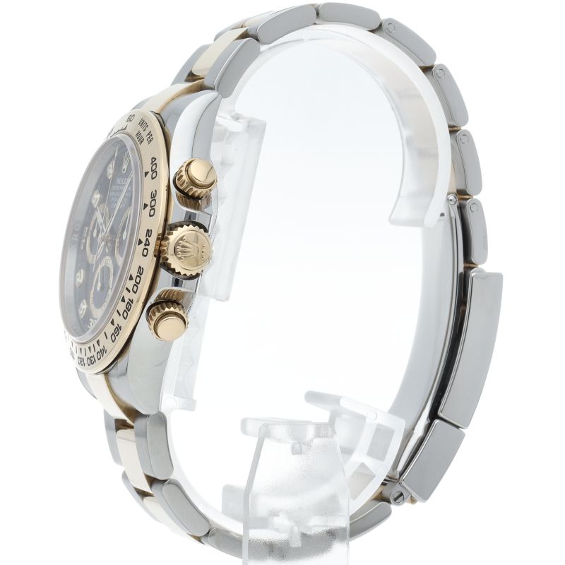 Rolex Cosmograph Daytona Watch Diamond Rear Era Dial Box 18k Yellow Gold SS — view 3