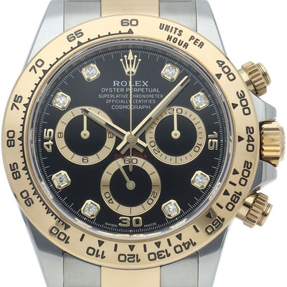 Rolex Cosmograph Daytona Watch Diamond Rear Era Dial Box 18k Yellow Gold SS