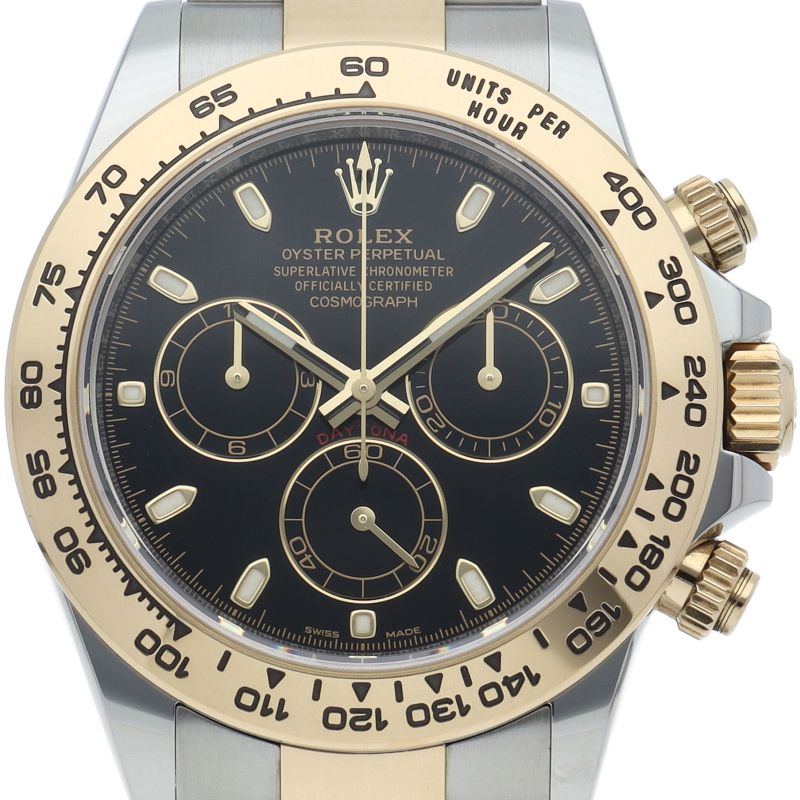 Rolex Cosmograph Daytona Watch Box 18k Yellow Gold SS Black Polished