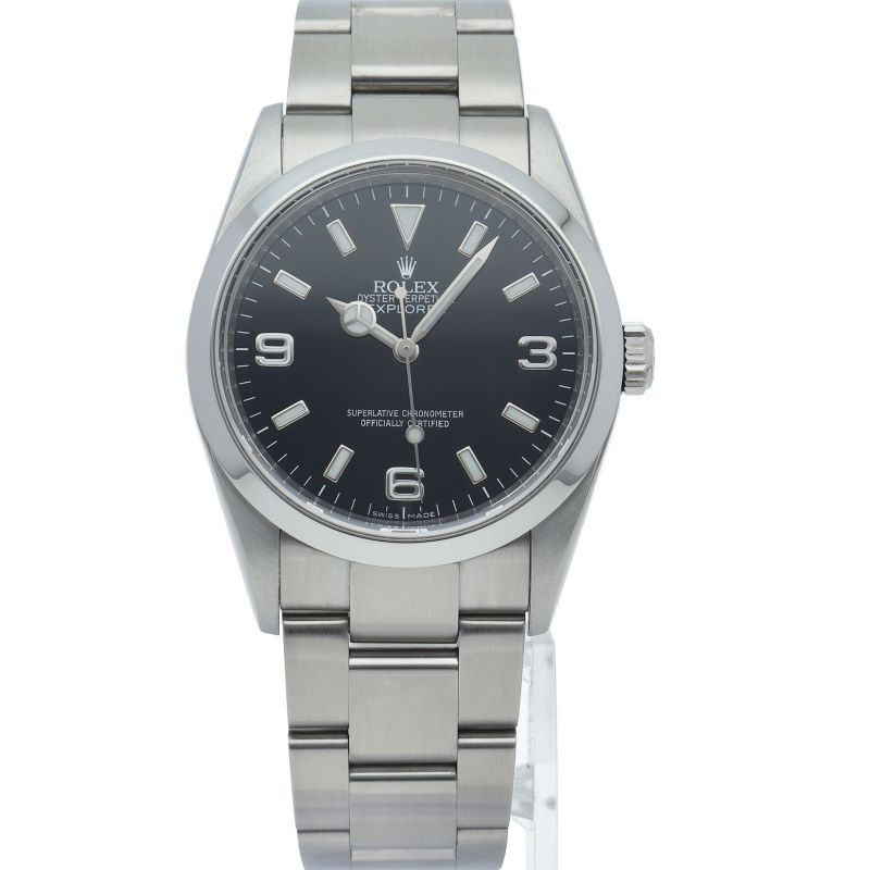 Rolex Roulette SS Watch Black Polished — view 2