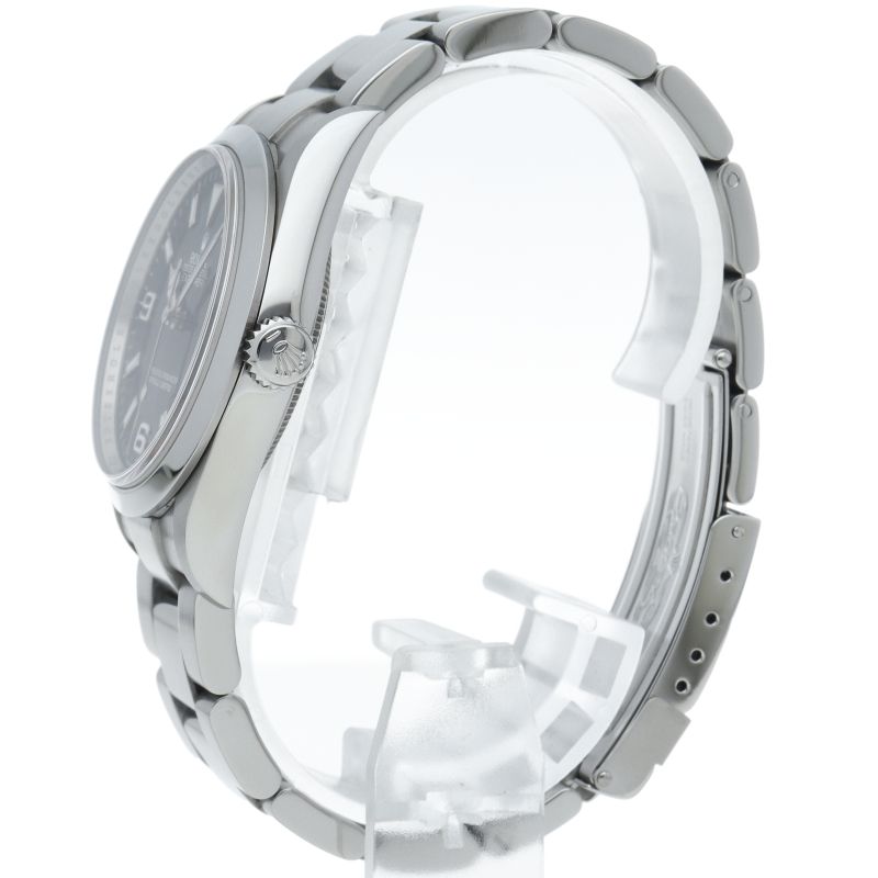 Rolex Roulette SS Watch Black Polished — view 3