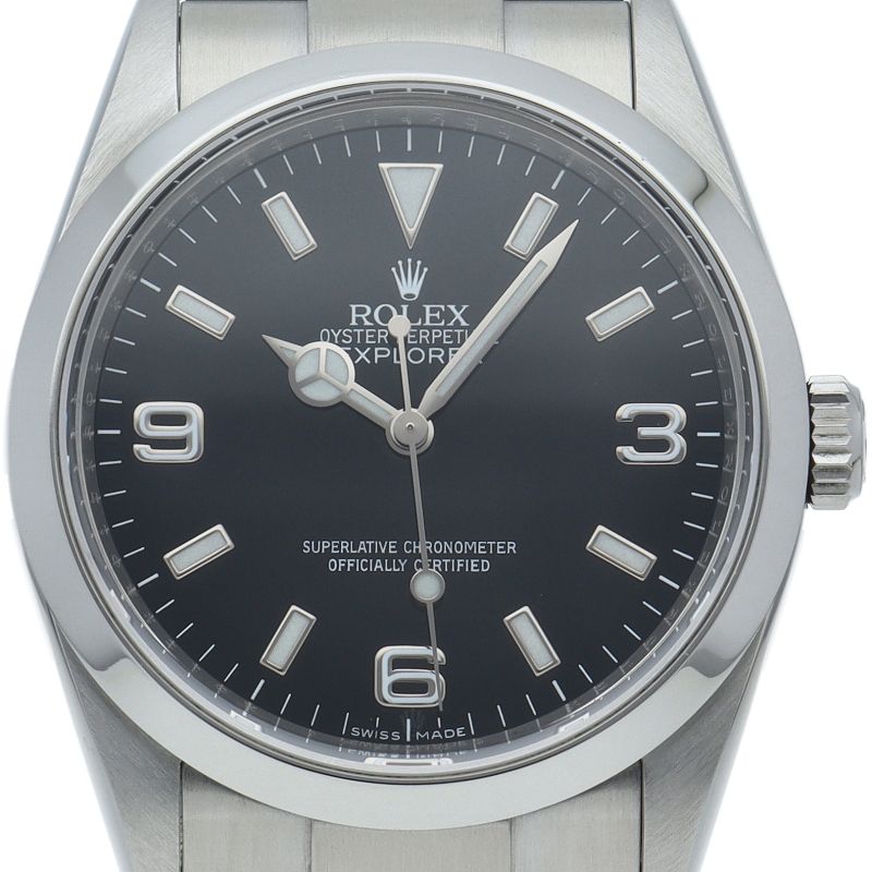 Rolex Roulette SS Watch Black Polished