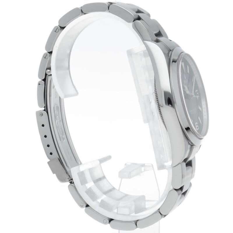 Rolex Roulette SS Watch Black Polished — view 4