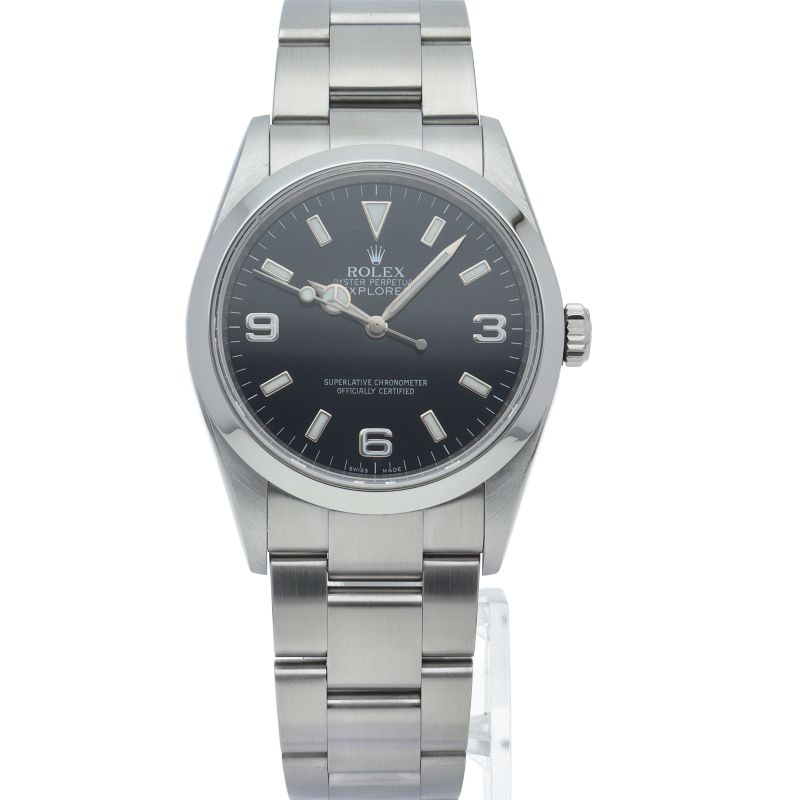 Rolex Roulette SS Watch Black Polished — view 2
