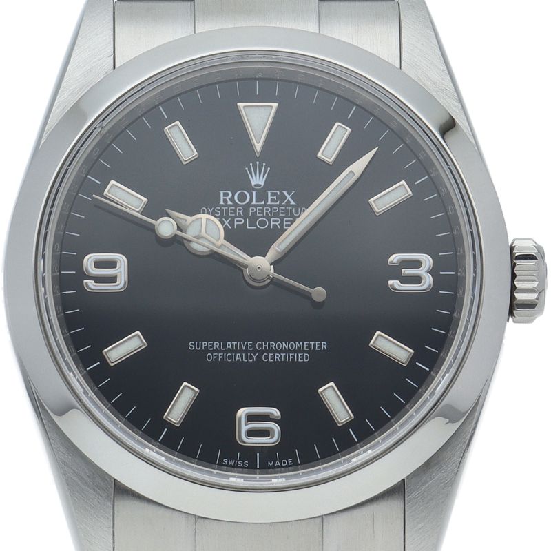 Rolex Roulette SS Watch Black Polished