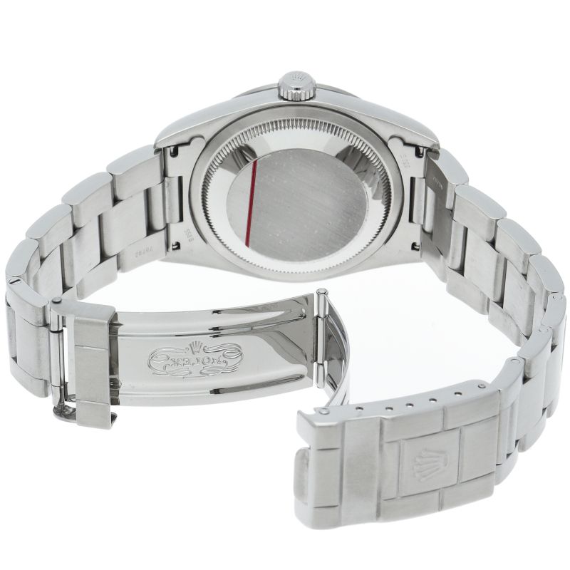 Rolex Only Swiss SS Watch Black Polished — view 5