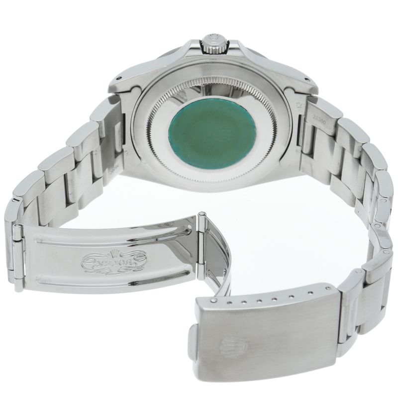 Rolex Tritium Single Buckle Box SS Watch Black Polished — view 5