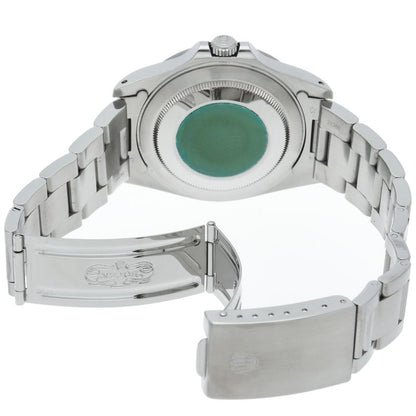 Rolex Tritium Single Buckle Box SS Watch Black Polished — view 5
