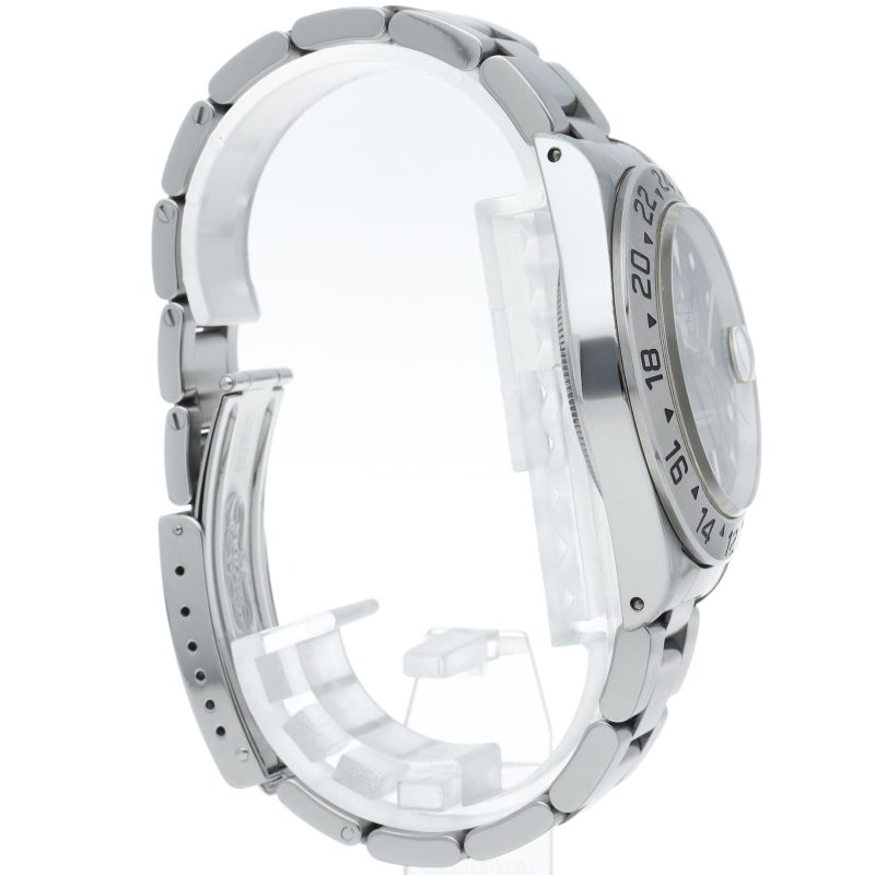 Rolex Tritium Single Buckle Box SS Watch Black Polished — view 4
