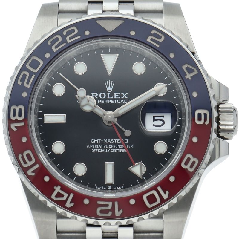 Rolex GMT Master 2 Watch Box SS Black Polished