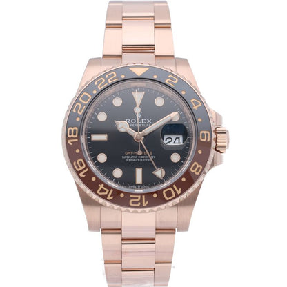 Rolex GMT Master 2 Watch Box 18k Pink Gold Black Polished — view 2
