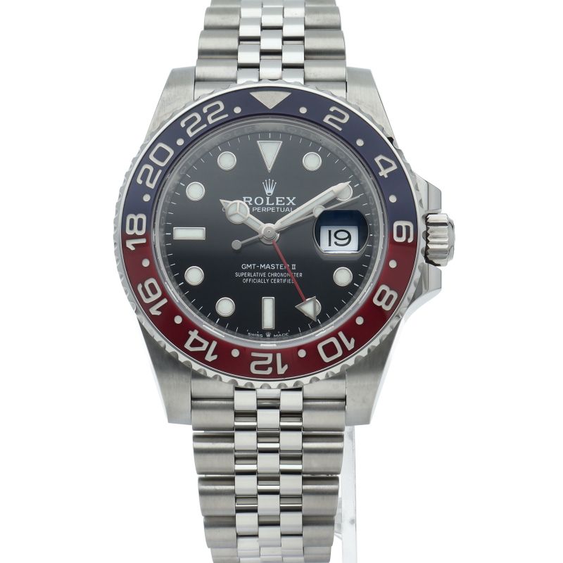 Rolex GMT Master 2 Watch Box SS Black Polished — view 2