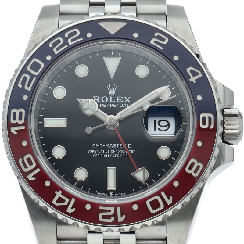 Rolex GMT Master 2 Watch Box SS Black Polished