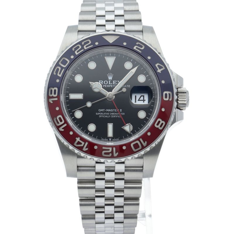 Rolex GMT Master 2 Watch Box SS Black Polished — view 2