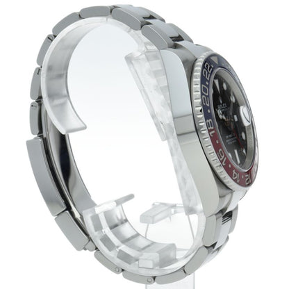 Rolex GMT Master 2 Watch Oyster Box SS Black Polished — view 4