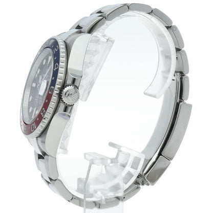 Rolex GMT Master 2 Watch Oyster Box SS Black Polished — view 3