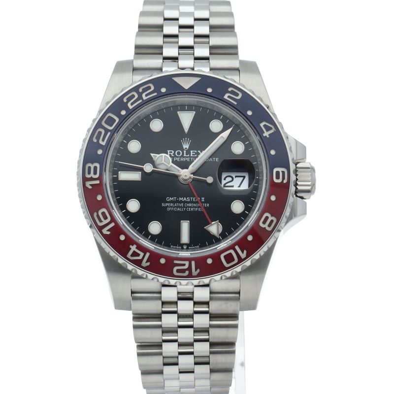 Rolex GMT Master 2 Watch Box SS Black Polished — view 2