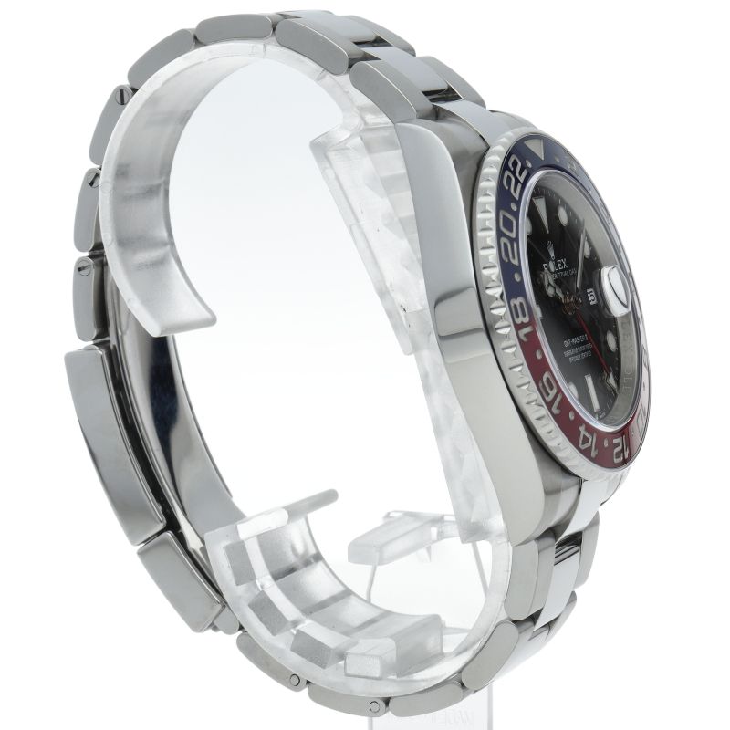 Rolex GMT Master 2 Watch Oyster Box SS Black Polished — view 4