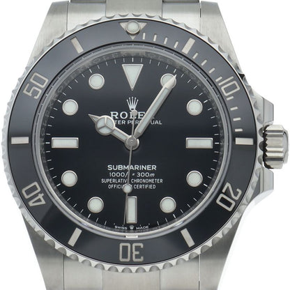 Rolex Submariner Watch SS Black Polished
