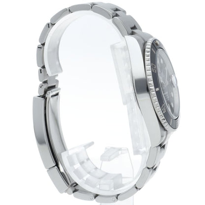 Rolex Submariner Date Watch SS Black Polished — view 4