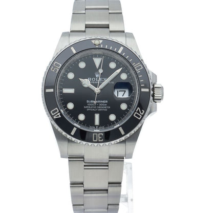 Rolex Submariner Date Watch SS Black Polished — view 2