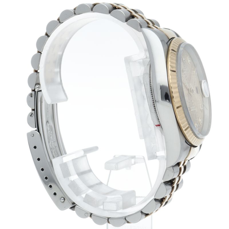 Rolex Datejust Watch Diamond Computer Dial 18k Yellow Gold SS — view 4