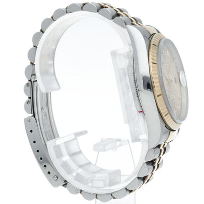 Rolex Datejust Watch Diamond Computer Dial 18k Yellow Gold SS — view 4