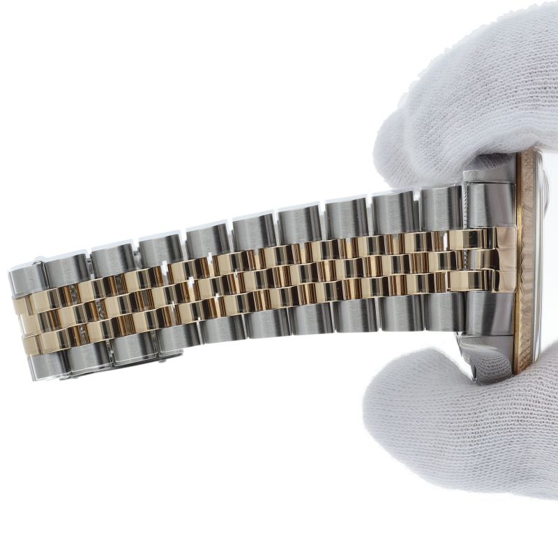 Rolex Datejust Watch Diamond Computer Dial 18k Yellow Gold SS — view 6