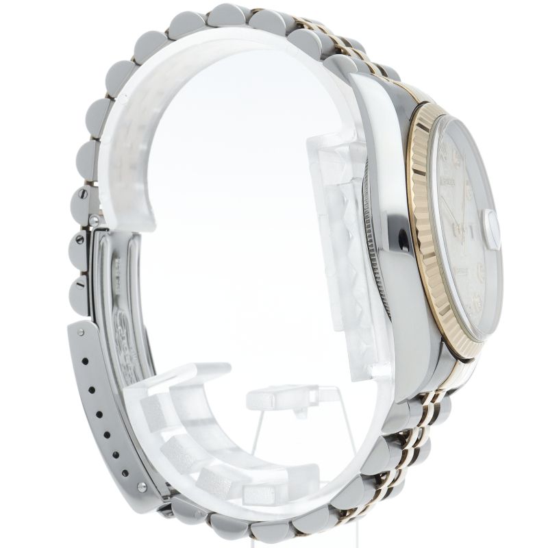 Rolex Datejust Watch Diamond Computer Dial 18k Yellow Gold SS — view 4