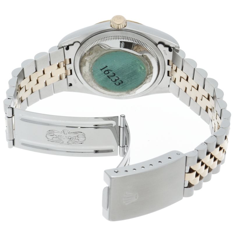Rolex Datejust Watch Diamond Computer Dial 18k Yellow Gold SS — view 5