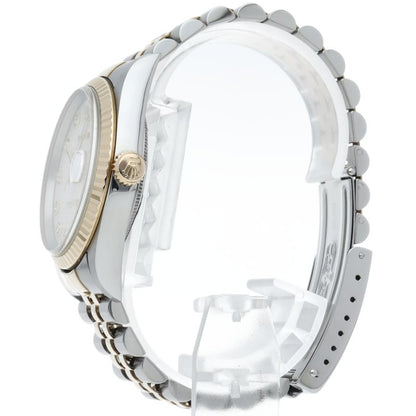 Rolex Datejust Watch Diamond Computer Dial 18k Yellow Gold SS — view 3