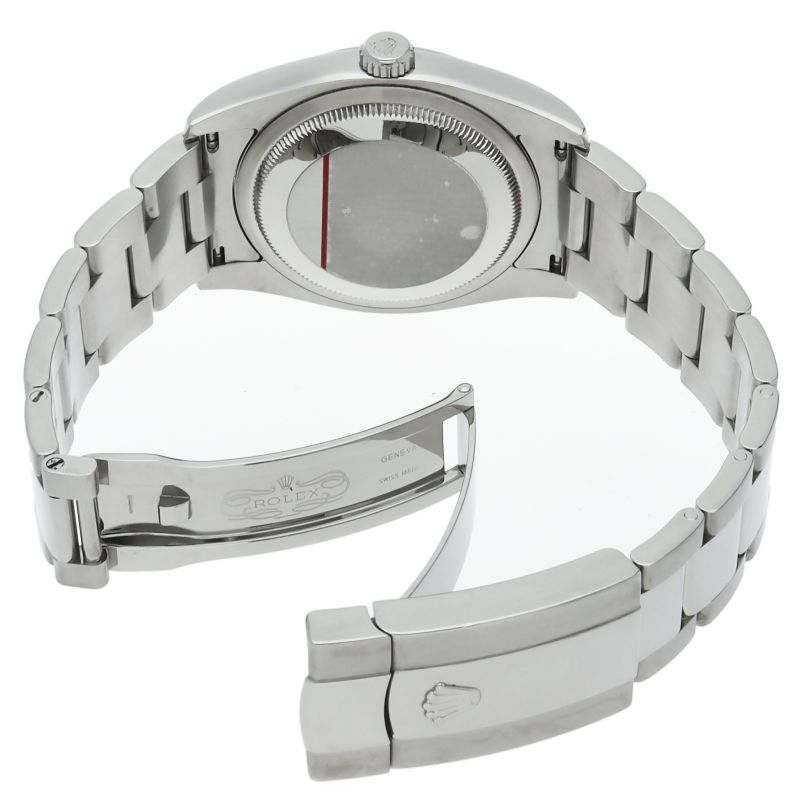 Rolex Datejust 36 Watch Oyster Box SS Black Polished 20 — view 5