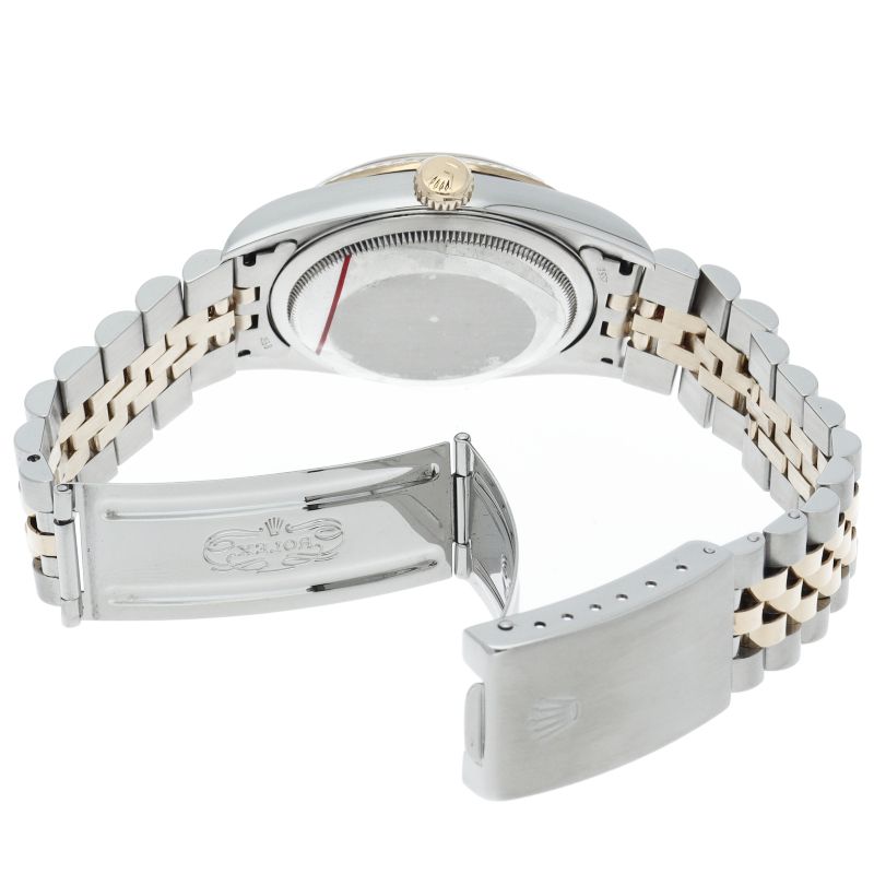 Rolex Datejust Watch Diamond Computer Dial 18k Yellow Gold SS — view 5